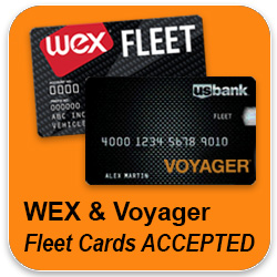 Wex and Voyager Fleet Card Accepted